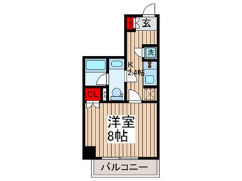 間取図 パ－クアクシス門前仲町