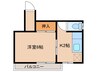 陽楽荘 1Kの間取り