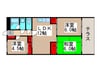サンシティ西船 3LDKの間取り