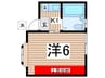 スエヒローⅠ 1Kの間取り