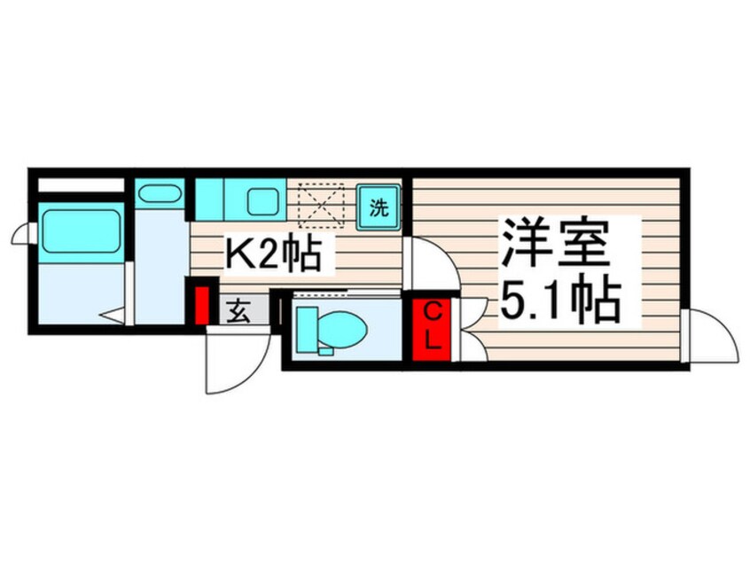 間取図 エアカーサ梅島