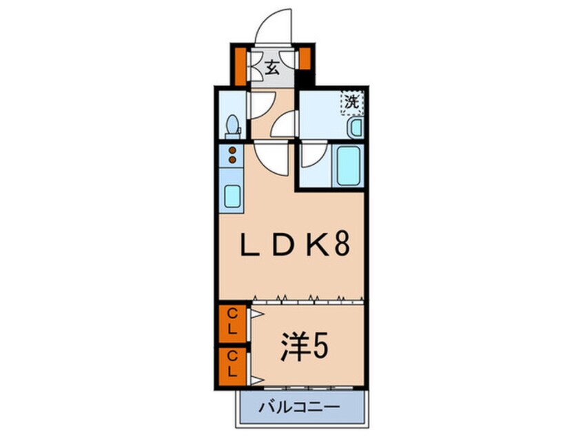 間取図 デュオ・スカーラ市ヶ谷　1102