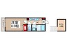 maison de Tsuruse 1Kの間取り