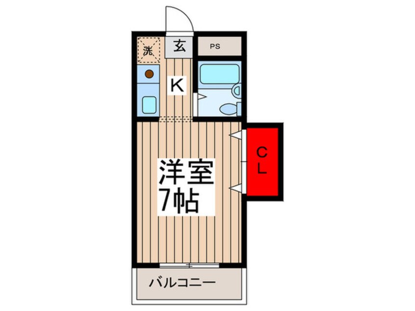 間取図 パシフィックコ－ポ１