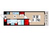 エバーグリーン 1Kの間取り