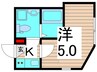 仮）Contrail六町 1Kの間取り