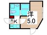 仮）Contrail六町 1Kの間取り