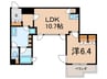 コンフォリア原宿 1LDKの間取り