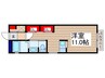 ノースポールA 1Rの間取り