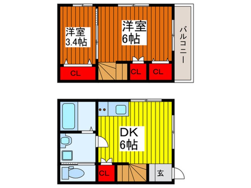 間取図 メルヴィーユⅤ