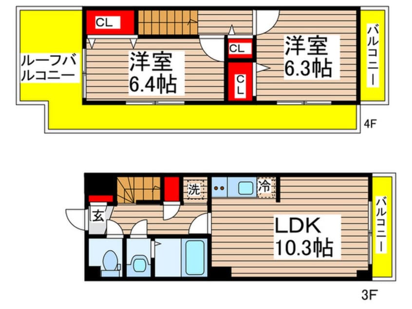 間取図 サンライズ幕張