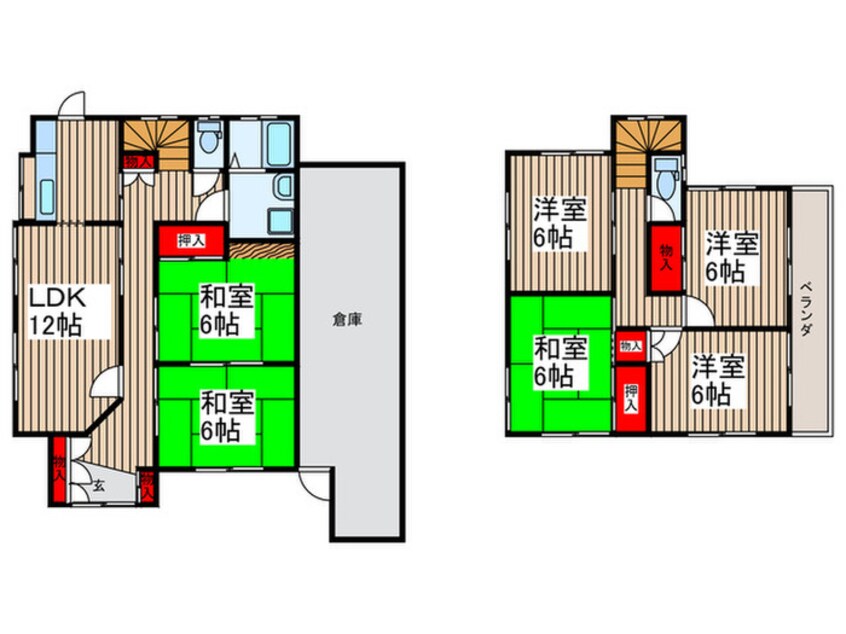 間取図 仮）羽沢貸家　K1