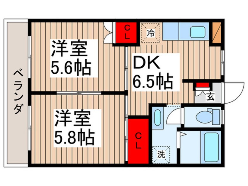 間取図 ヴィラ手児奈