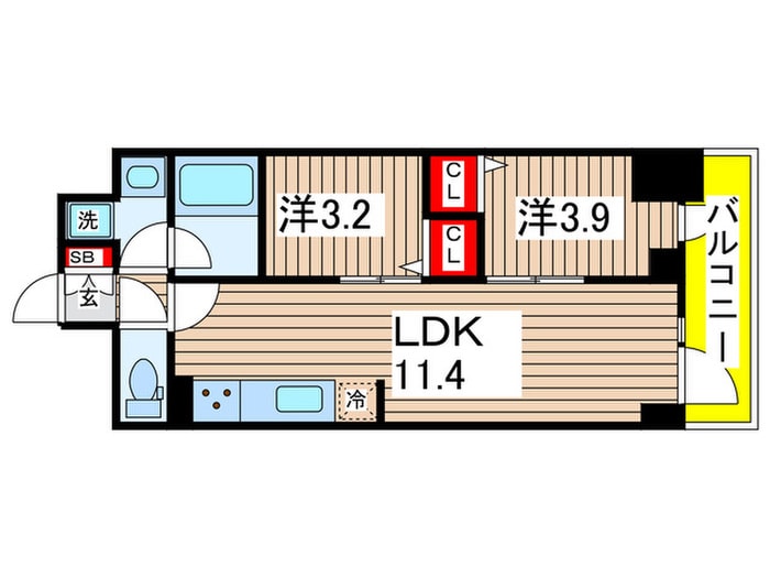 間取り図 ドゥーエ南砂町Ⅱ