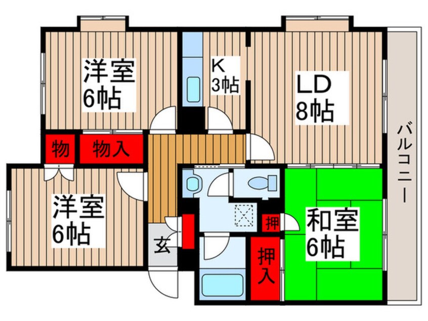 間取図 オルヒデアⅡ