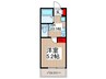 仮)MELDIA南浦和Ⅲ 1Kの間取り