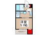 仮)MELDIA南浦和Ⅲ 1Kの間取り