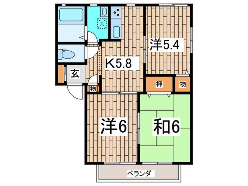 間取図 カイレジデンス長谷