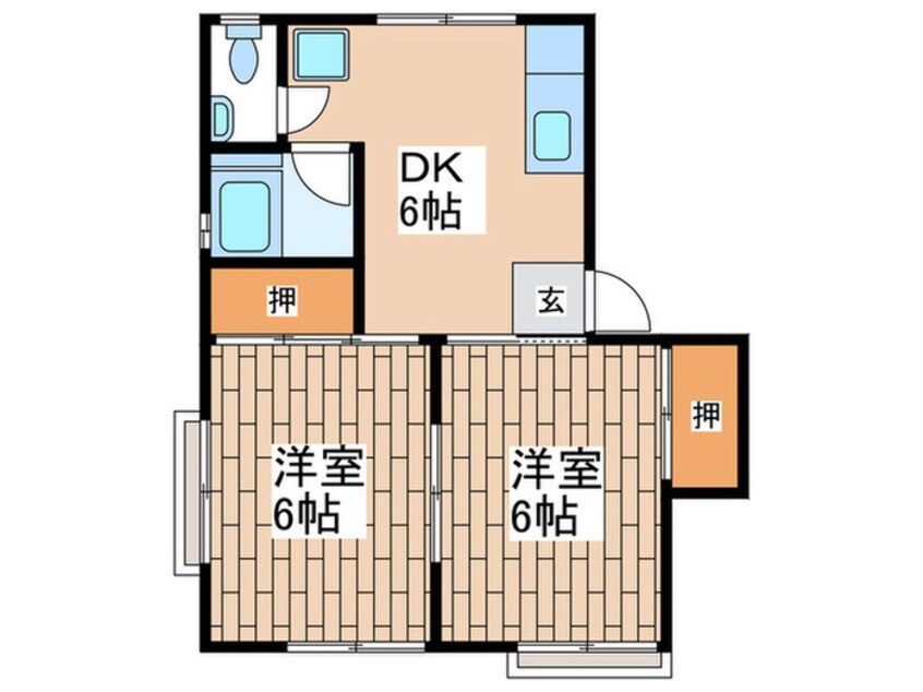 間取図 ホワイト　ビラ