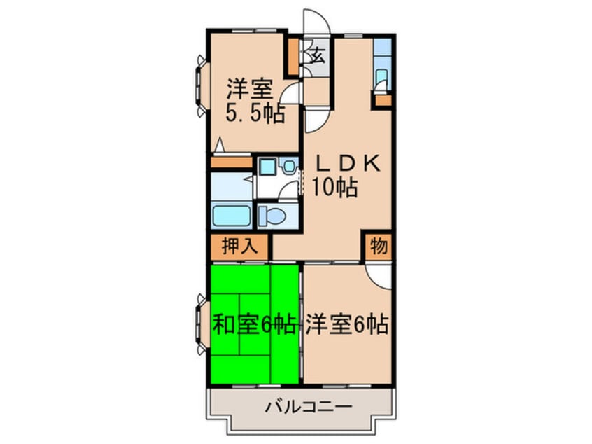 間取図 パークサイド鷺沼