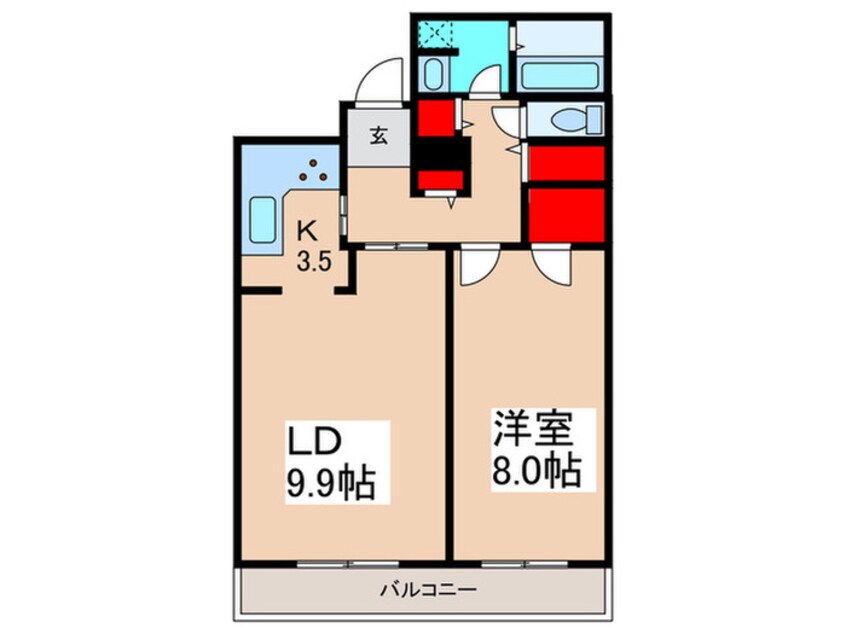 間取図 トルナーレ日本橋浜町（17階）