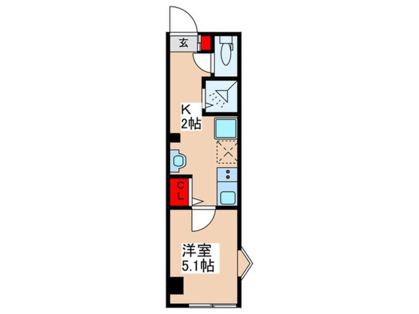 間取図 ＭＥＬＤＩＡ梅島Ⅸ