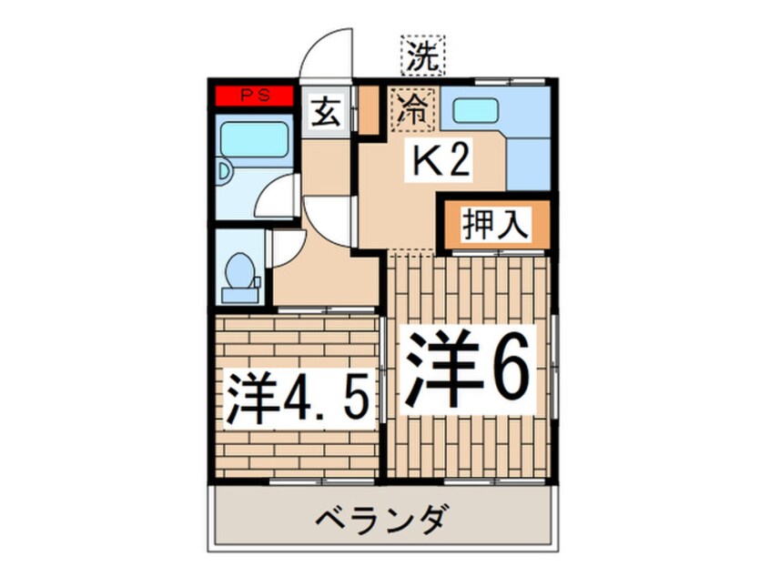 間取図 パレス井土ヶ谷