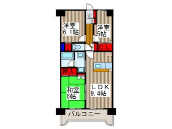 間取図 ジェンティ－ル川口