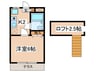 レジデンス拾弐番館 1Kの間取り