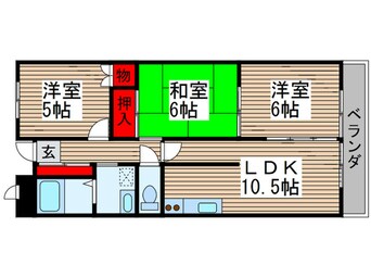 間取図 イ－ストコ－トＳＫ