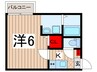 メゾン・ド・リオン 1Kの間取り