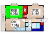パレ.ドール 2DKの間取り