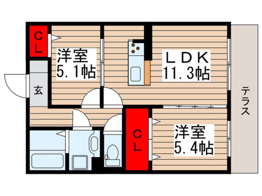 間取図 ファミユ　Ｂ