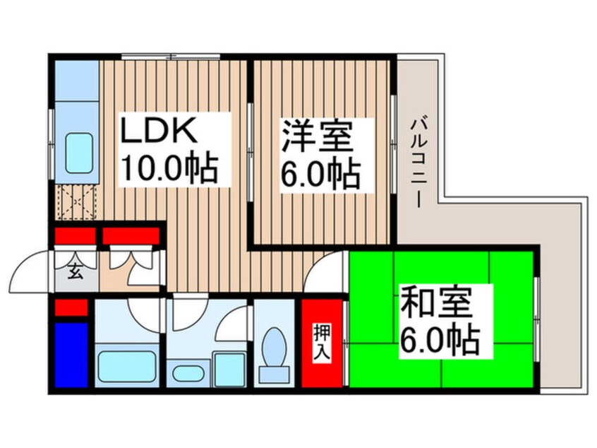 間取図 ラッキ－ヒルズ