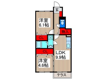 間取図 クレべ－ル