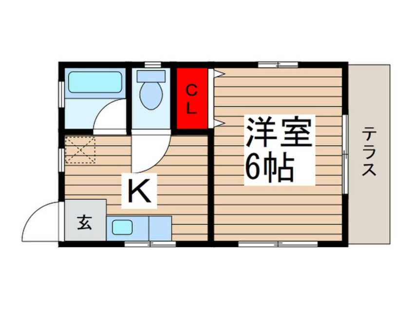 間取図 メゾン胡録台