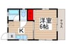 メゾン胡録台 1Kの間取り