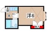 第４光ハイツ 1Kの間取り