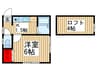 メゾン１８ 1Kの間取り
