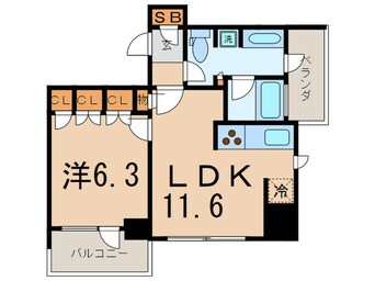 間取図 レジディアタワ－目黒不動前