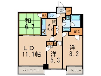 間取図 レジディアタワ－目黒不動前