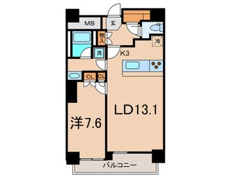 間取図 レジディアタワ－目黒不動前