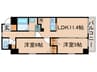 ベルクハイム立石 2LDKの間取り