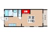 朝日ハイツ 1Rの間取り