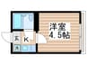パロ豊玉 1Kの間取り