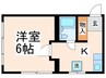 パロ豊玉 1Kの間取り