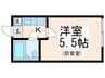 パロ豊玉 1Kの間取り