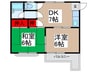 メゾン　ナガセ 2DKの間取り