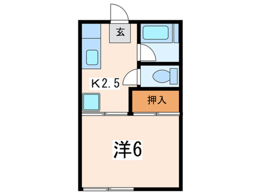 間取図 シャルム白楽