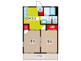 間取図 メゾンフレグランス